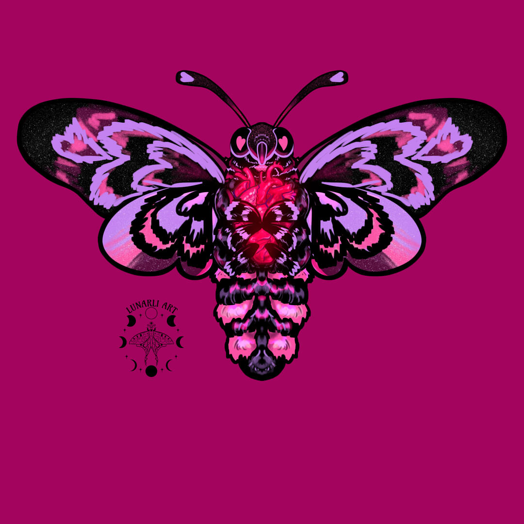 ✶ DEATH&#39;S HEAD HEARTMOTH (FRONT) ✶