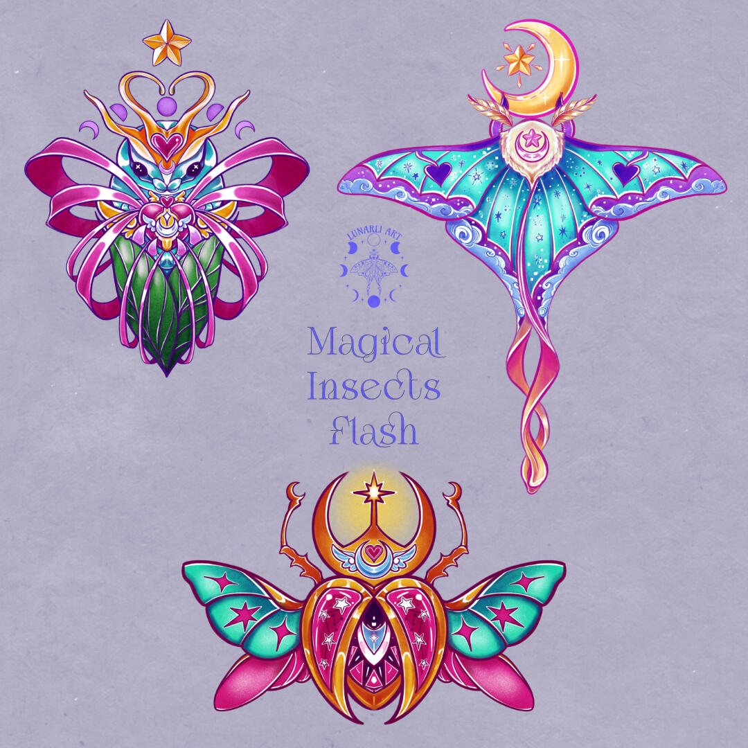 ✶ MAGICAL INSECTS FLASH (COLOR) ✶