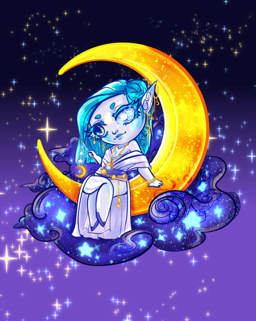 Tdi'or at the Summer Festival: Gold Moon Edition (Chibi)