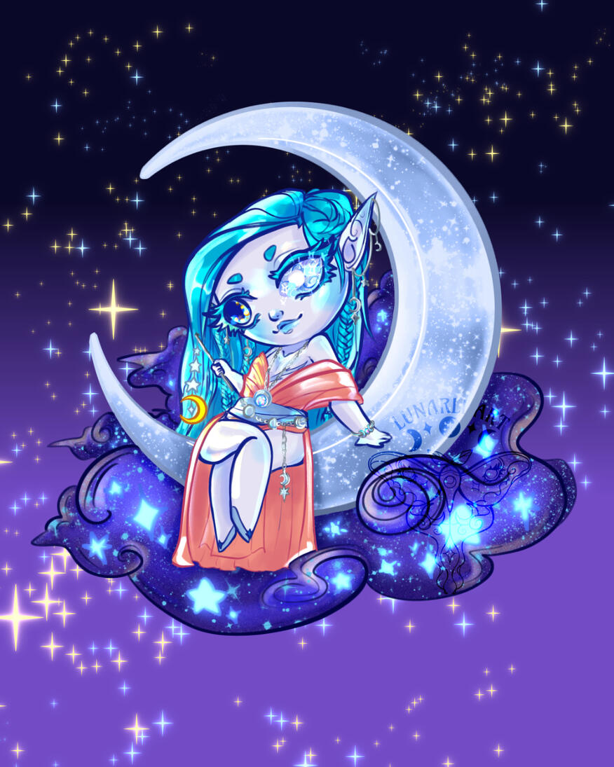 Tdi'or at the Summer Festival: Silver Moon Edition (Chibi)