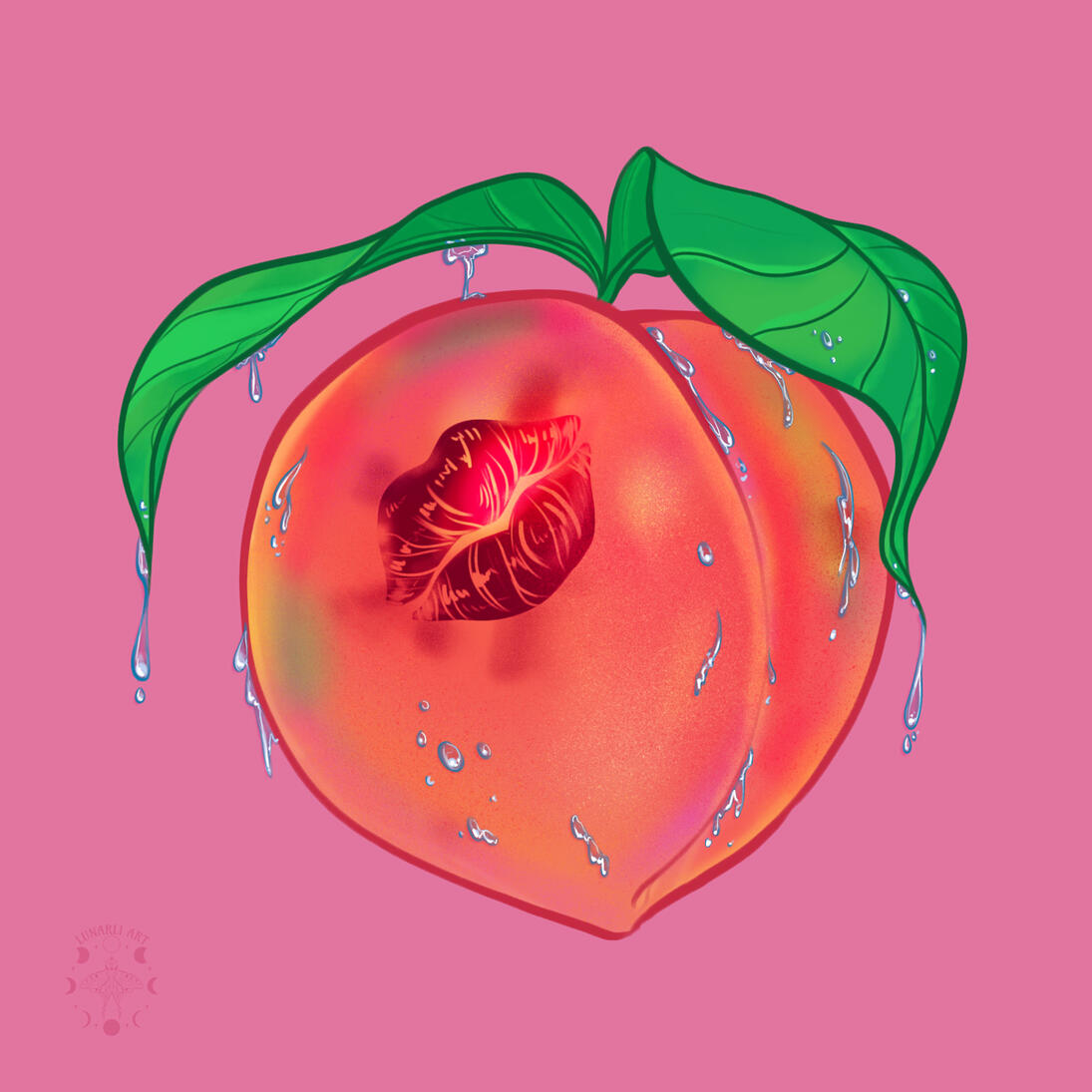 ✶ FRUITY STICKERS: PEACH ✶