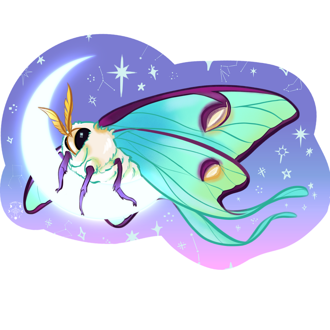 ✶ GOODNIGHT MOTH PASTEL TWILIGHT ✶