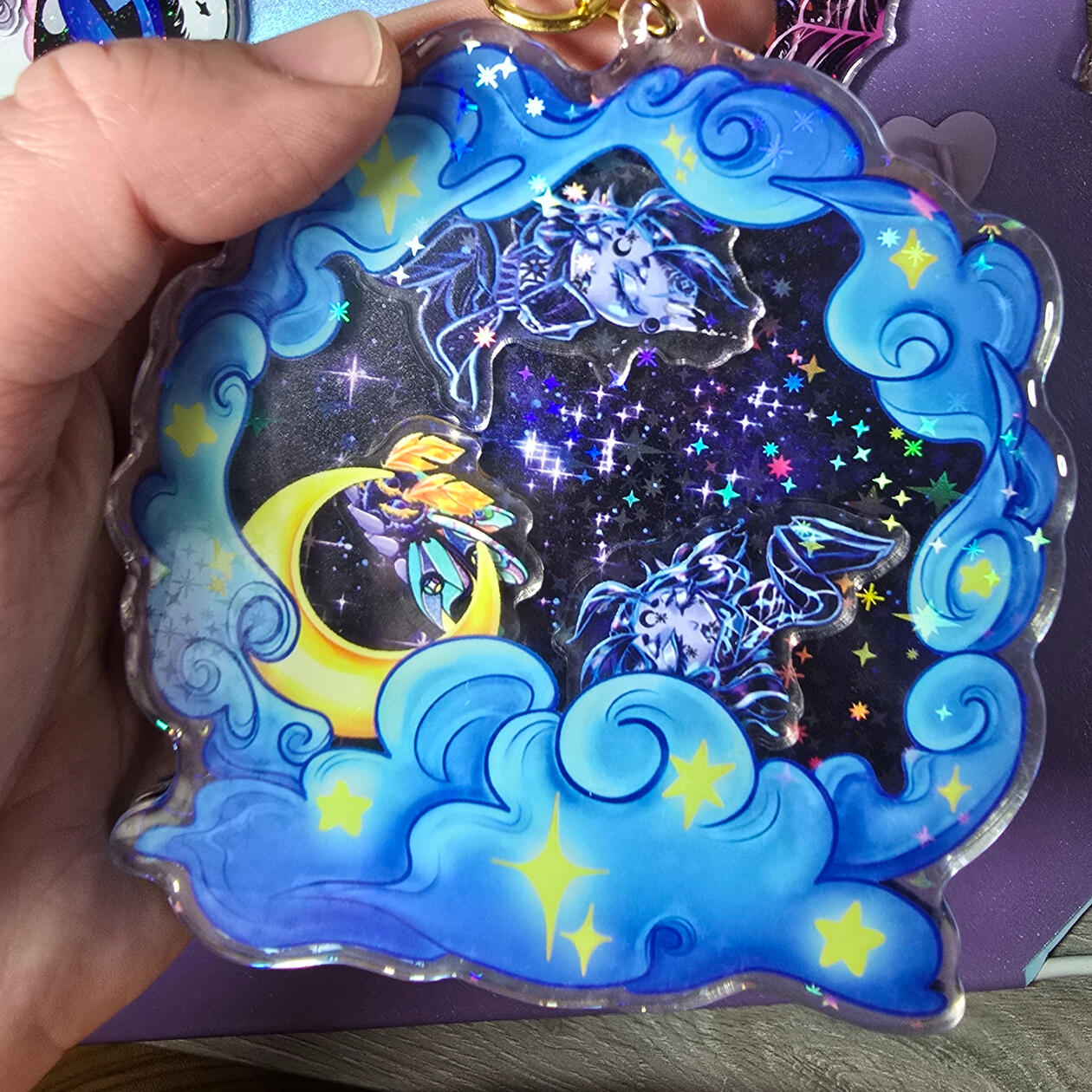 Sleepy Space Elves Shaker Charm (Æsthermydrós, Amarthánar, and Dust)