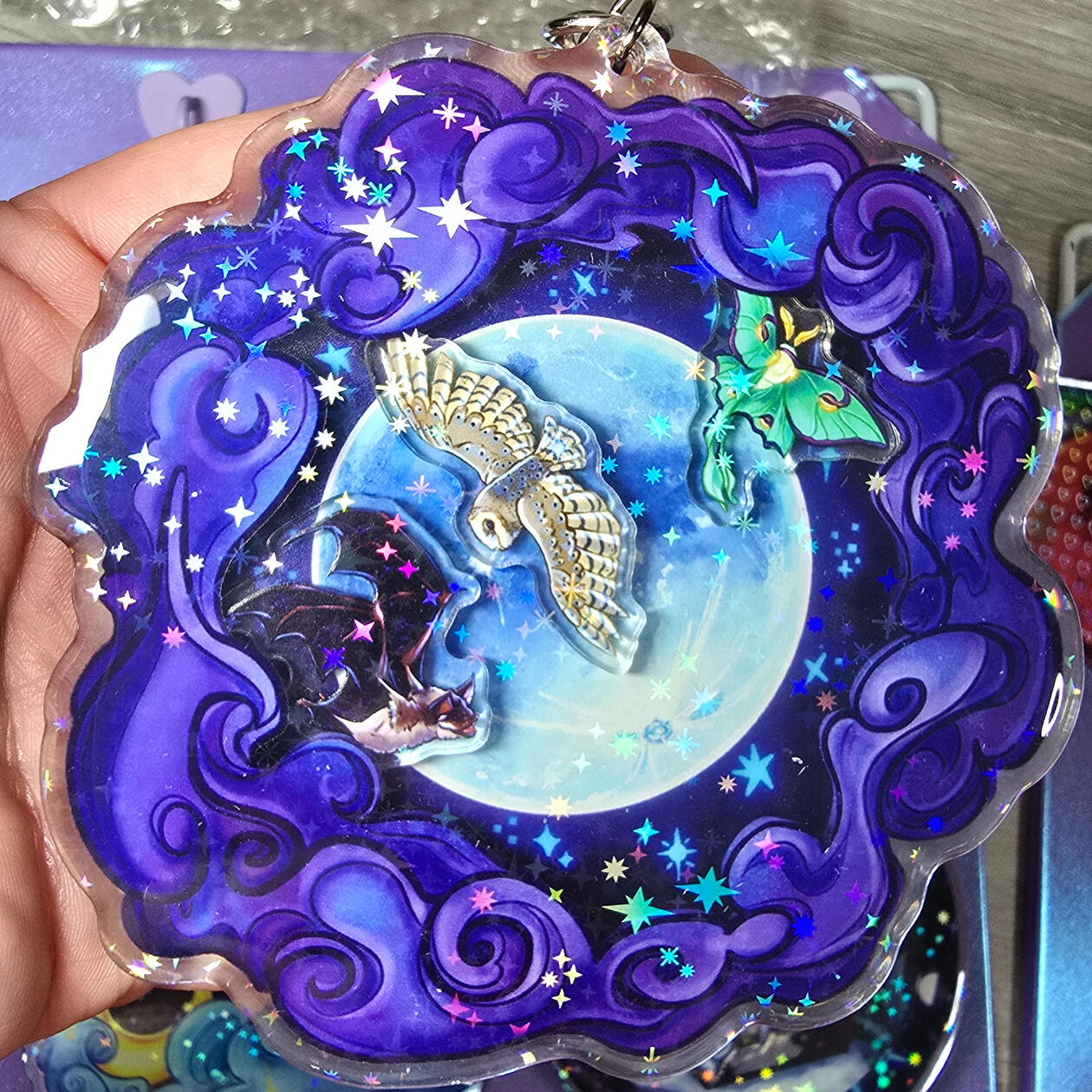 Night Flyers Shaker Charm