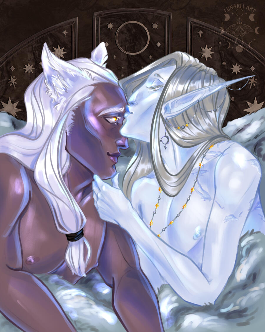 Couples Half Body, Simple Background: $350